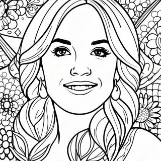 Carrie Underwood Portrait Coloring Page 53213-42478