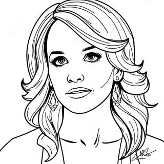 Carrie Underwood Portrait Coloring Page 53213-42479