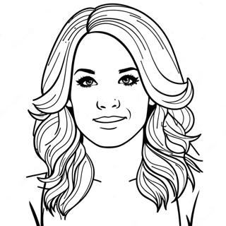 Carrie Underwood Portrait Coloring Page 53213-42480