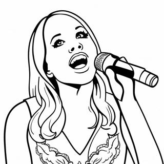 Carrie Underwood Singing On Stage Coloring Page 53214-42475