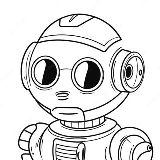 Futuristic Robot Coloring Page 53234-42494