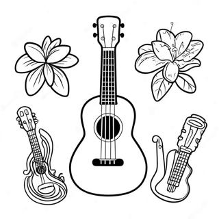 Ukulele Coloring Page 53243-42497