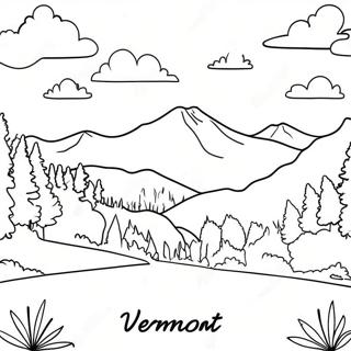 Vermont State Outline Coloring Page 53253-42501