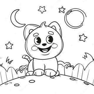 Night Time Sky Coloring Page 53263-42515