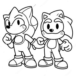 Sonic And Mario Coloring Page 5326-4359