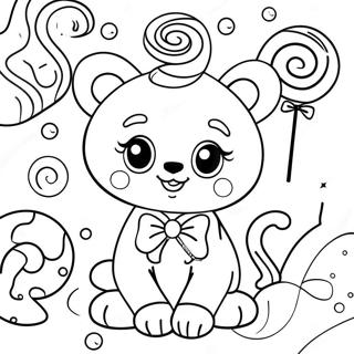 Colorful Candy Lisa Frank Coloring Page 53273-42523