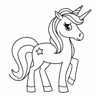 Sparkly Candy Unicorn Coloring Page 53274-42529