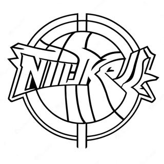 Knicks Logo Coloring Page 53283-42526