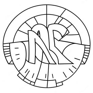 Knicks Logo Coloring Page 53283-42527