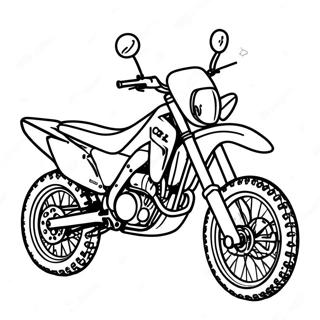 Honda Dirt Bike Coloring Pages