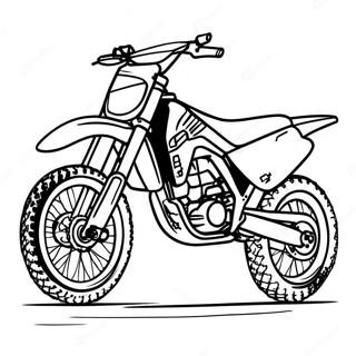 Honda Dirt Bike Coloring Page 53293-42540