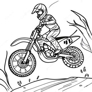 Honda Dirt Bike In Action Coloring Page 53294-42544