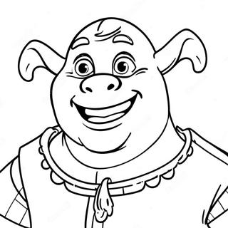 Shrek With Big Smile Coloring Page 53304-42559