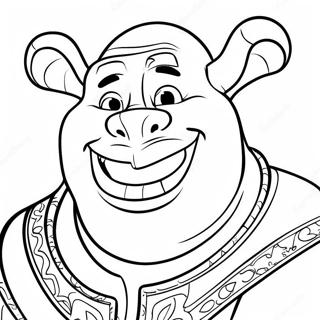 Shrek With Big Smile Coloring Page 53304-42560