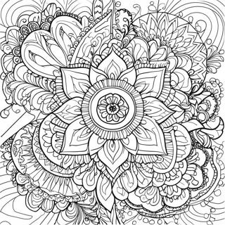 Mindfulness Art Therapy Mandala Coloring Page 53313-42550