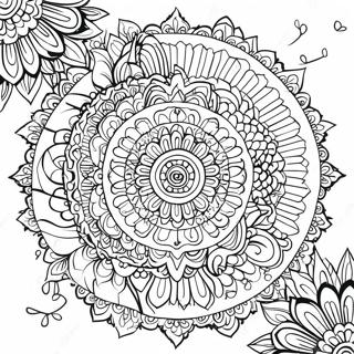 Mindfulness Art Therapy Mandala Coloring Page 53313-42552