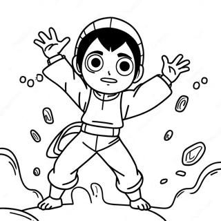 Rock Lee Coloring Pages