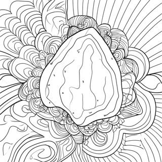 Sparkling Geode Coloring Page 53344-42578