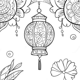 Chinese New Year Lantern Coloring Page 53353-42582