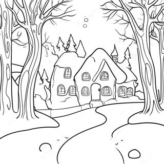 Winter Adult Coloring Page 5336-4364