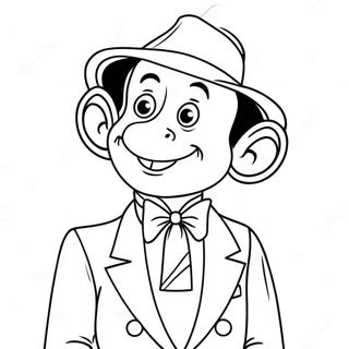 Pee Wee Herman In Silly Outfit Coloring Page 53384-42615