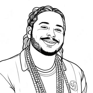 Post Malone Coloring Pages