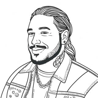 Post Malone Coloring Page 53393-42618