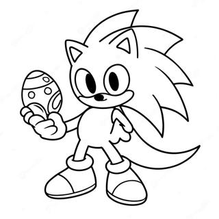 Sonic Easter Coloring Page 53403-42624