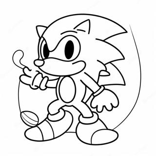 Sonic With Colorful Eggs Coloring Page 53404-42631