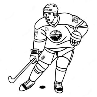 Connor Mcdavid In Action Coloring Page 53424-42646