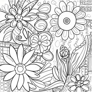 Mexican Flowers Coloring Page 53433-42650