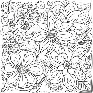 Mexican Flowers Coloring Page 53433-42651