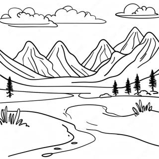 Tundra Landscape Coloring Page 53443-42658