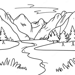 Tundra Landscape Coloring Page 53443-42659