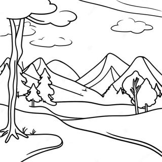 Tundra Landscape Coloring Page 53443-42660