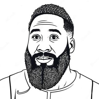 James Harden Coloring Page 53453-42665