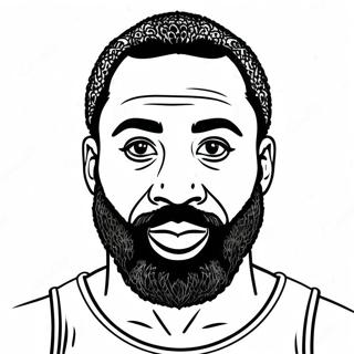 James Harden Coloring Page 53453-42667