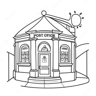 Post Office Coloring Pages