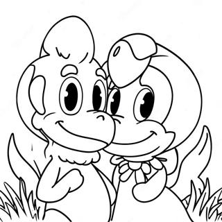 Donald And Daisy Coloring Page 53473-42682