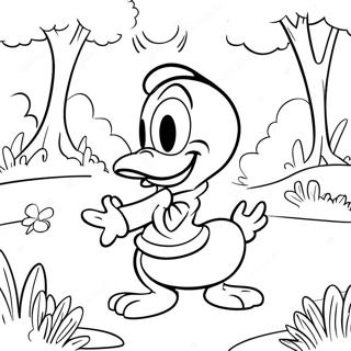 Donald Duck Playing In The Park Coloring Page 53474-42685