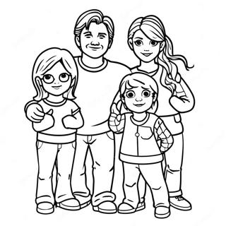 Full House Family Coloring Page 53513-42711