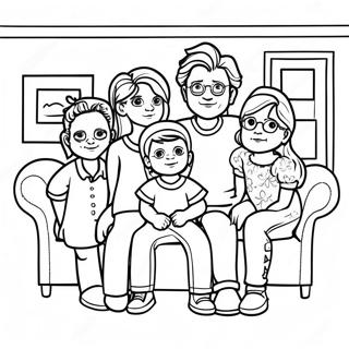 Full House Family Coloring Page 53513-42712