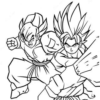 Goku And Gohan Coloring Pages