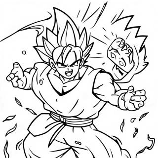 Goku And Gohan Epic Battle Coloring Page 53523-42719