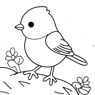 Winter Bird Coloring Page 53543-42738