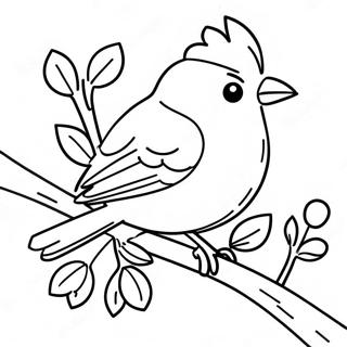 Winter Bird Coloring Page 53543-42739