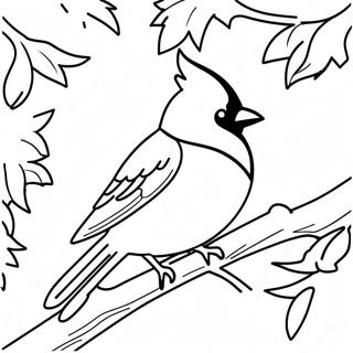 Winter Bird Coloring Page 53543-42740