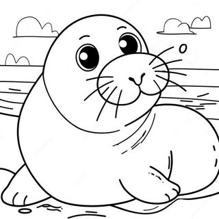 Seal Coloring Page 5356-4384