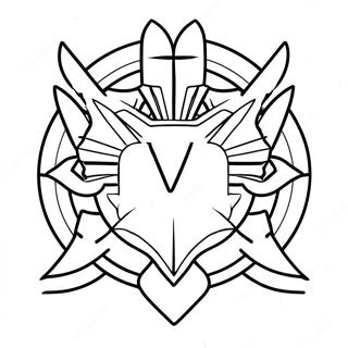 Valorant Logo Coloring Page 53573-42764