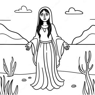 La Llorona Coloring Pages